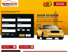 Tablet Screenshot of bayareayellowcab.com